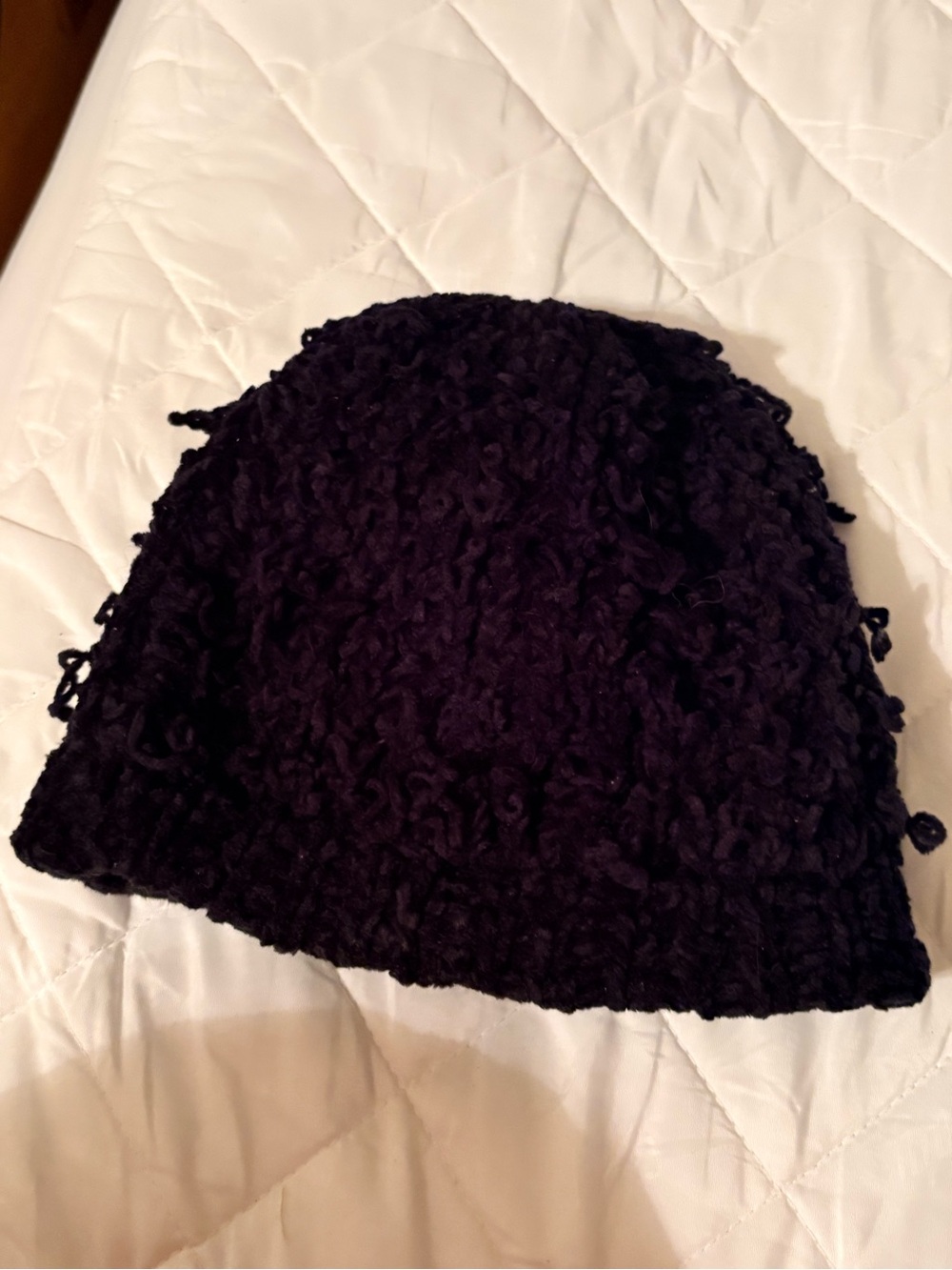 Textured Black Knit Beanie UNISEX
